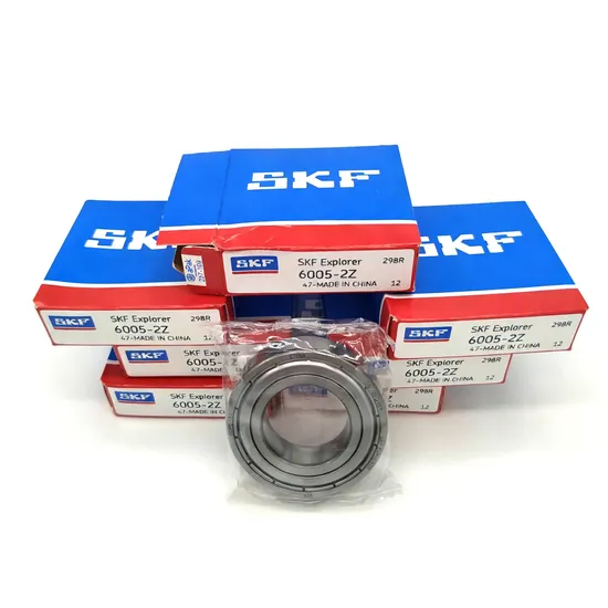 Dynamic Balanced SKF 6005 Deep Groove Ball Bearing for Automation Machines with P0-P2 Precision