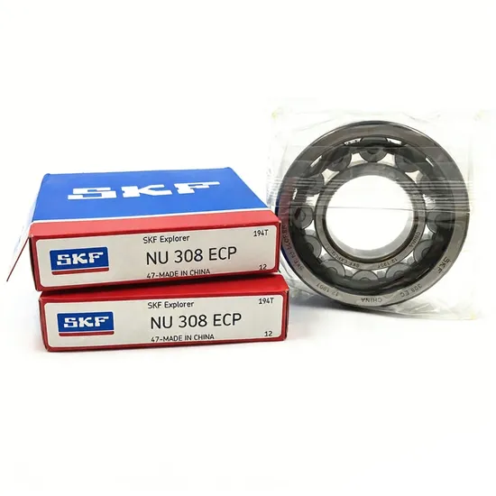 High Precision SKF NU308ECP Cylindrical Roller Bearing 40x90x23mm for Gearbox Reducer