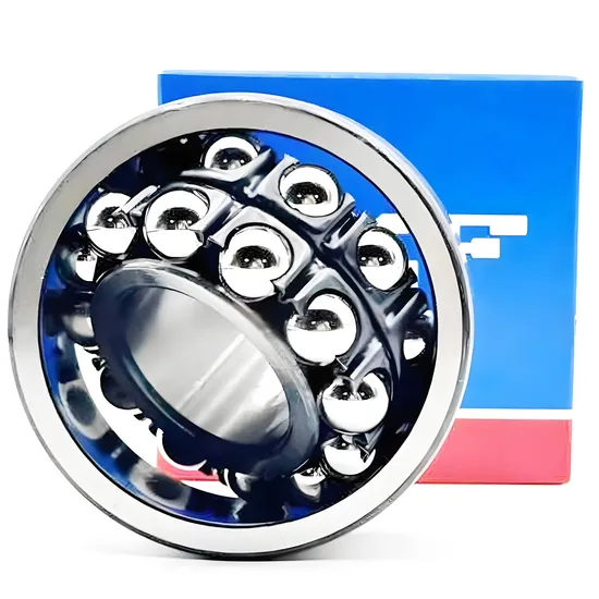 Self Aligning Ball Bearings SKF 1302 1303 1304 for Plastic Machinery with Steel/Brass Cage