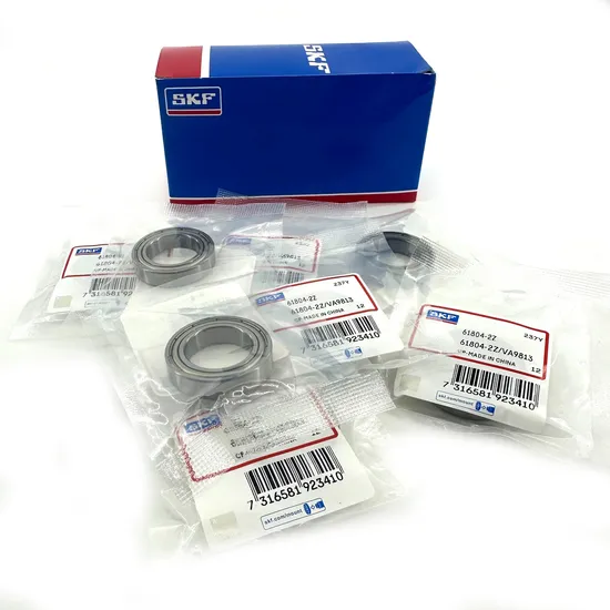 Double Rubber Sealed SKF 61804-2RS1 Deep Groove Ball Bearing 20X32X7mm for Industrial Equipment