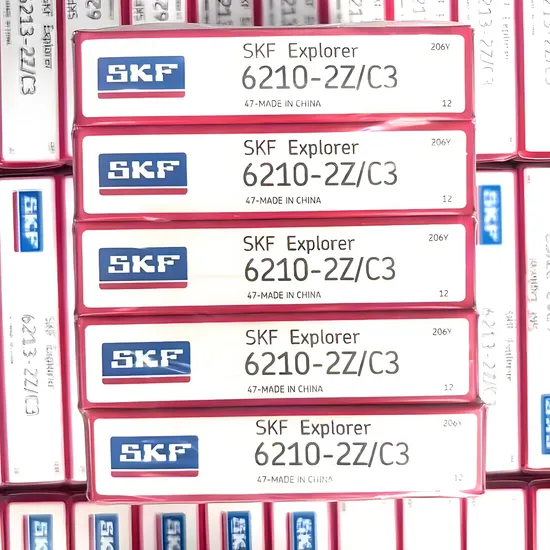 SKF 6211-2Z/C3 55x100x21mm Deep Groove Ball Bearing for Industrial Machinery