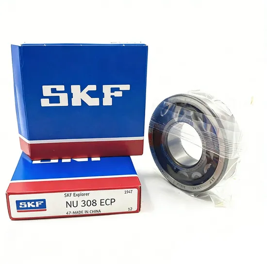 Single Row Cylindrical Roller Bearing SKF NU308ECP 40x90x23mm for Industrial Machinery High Load