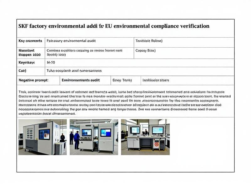 Key documents required for EU environmental compliance verification SKF factory environmental audit documentation