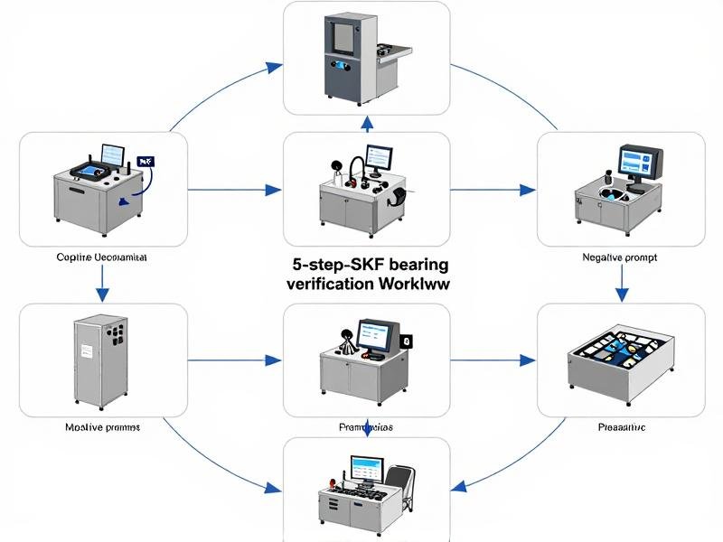 Professional SKF factory bearings verification process 5-step SKF bearing verification workflow diagram