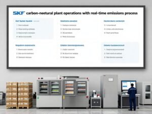 SKF carbon-neutral plant operations with real-time emissions dashboard